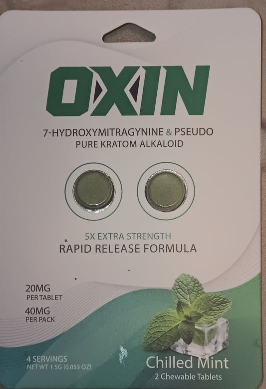 Oxin 20mg: Mint 7oh+Psuedo